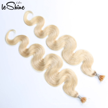 Nueva llegada Silky Straigh Plastic I Keratin Hair Extension Nano Ring Tip cabello humano